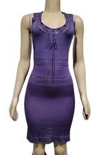 Peppe Peluso Women's Dress Size S Purple Knit Bodycon NEW #CC