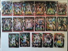 2024 Panini Select NFL 17 CARD LOT Black & RED Shock Prizms