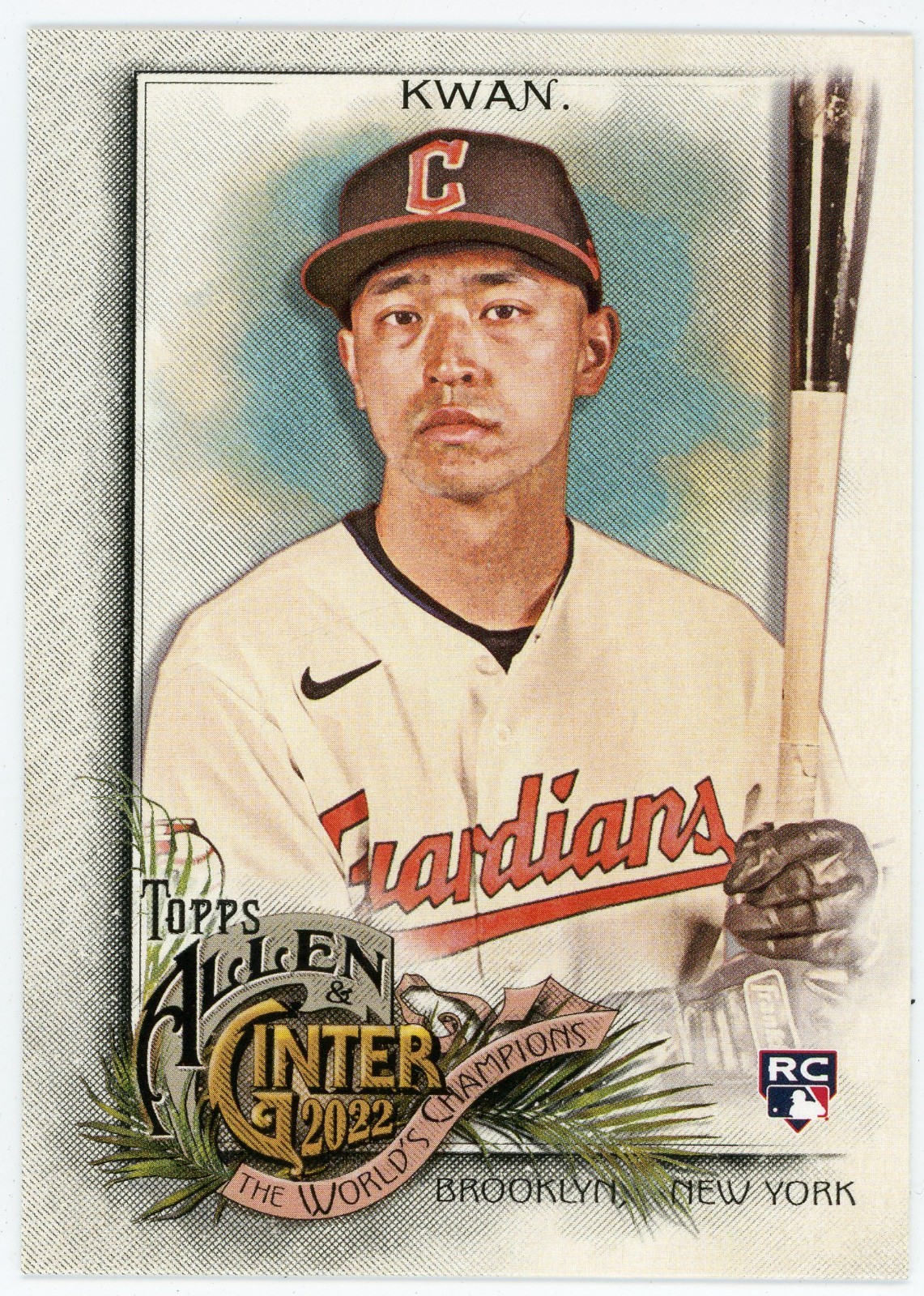 2022 Topps Allen & Ginter - Steven Kwan #245 (RC) Guardians