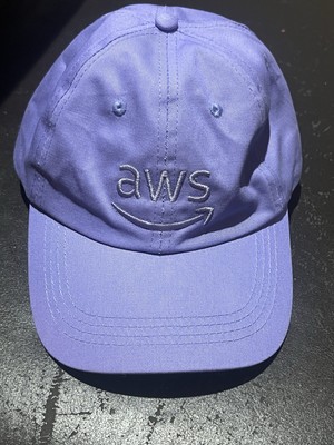 AWS Amazon Web Services Periwinkle Cap Adjustable Strapback