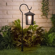 Solar Lantern LED Hook Garden Patio Terrace Balcony Outdoor Hanging Light