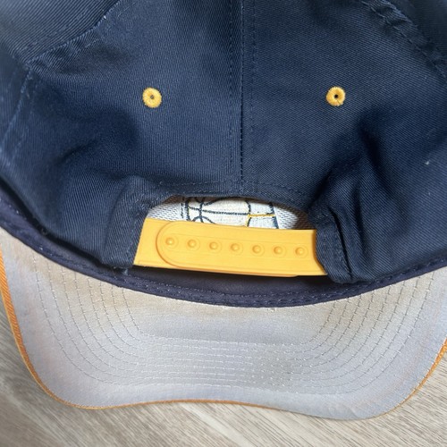 Gorra Atlética Indiana Pacers Logo Vintage Snapback NBA Baloncesto Azul Amarillo Gorra - Imagen 2 de 9