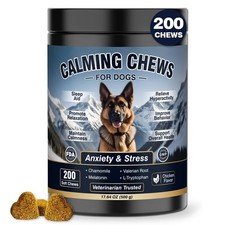 Calming Chews for Dogs 200ct, Dog - Anxiety and Stress Relief Treats Melatonin