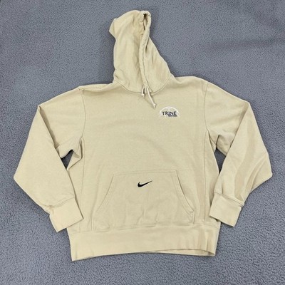 Nike Trine University Hoodie M Gold Center Swoosh Football Collegiate Pullover