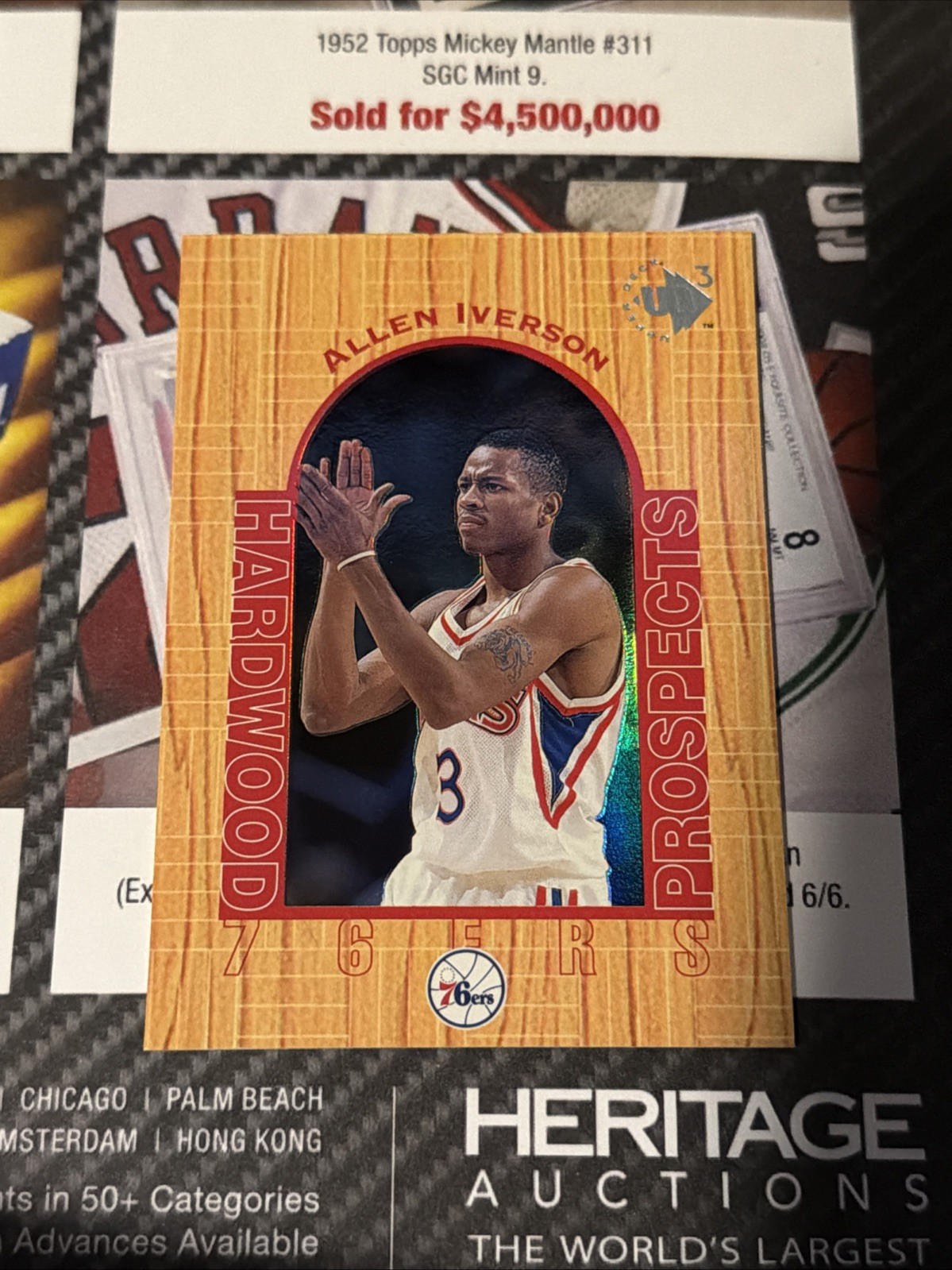 1996-97 Upper Deck UD3 - Hardwood Prospects Allen Iverson #14 (RC)