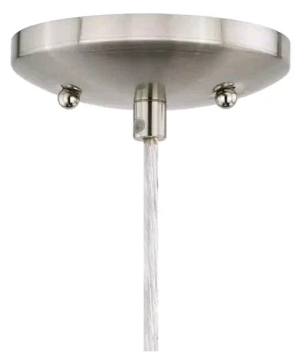 1-Light Marble Swirl Colored Glass Pendant by Milano/Satin Nickel/Free Shipping - Picture 5 of 12