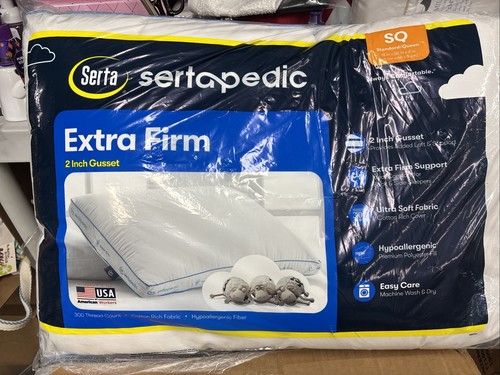 SERTAPEDIC Extra FESTE KISSEN 2 je STD GRÖSSE HYPOALLERGEN MASCHINENWASCHBAR - Bild 1 von 4