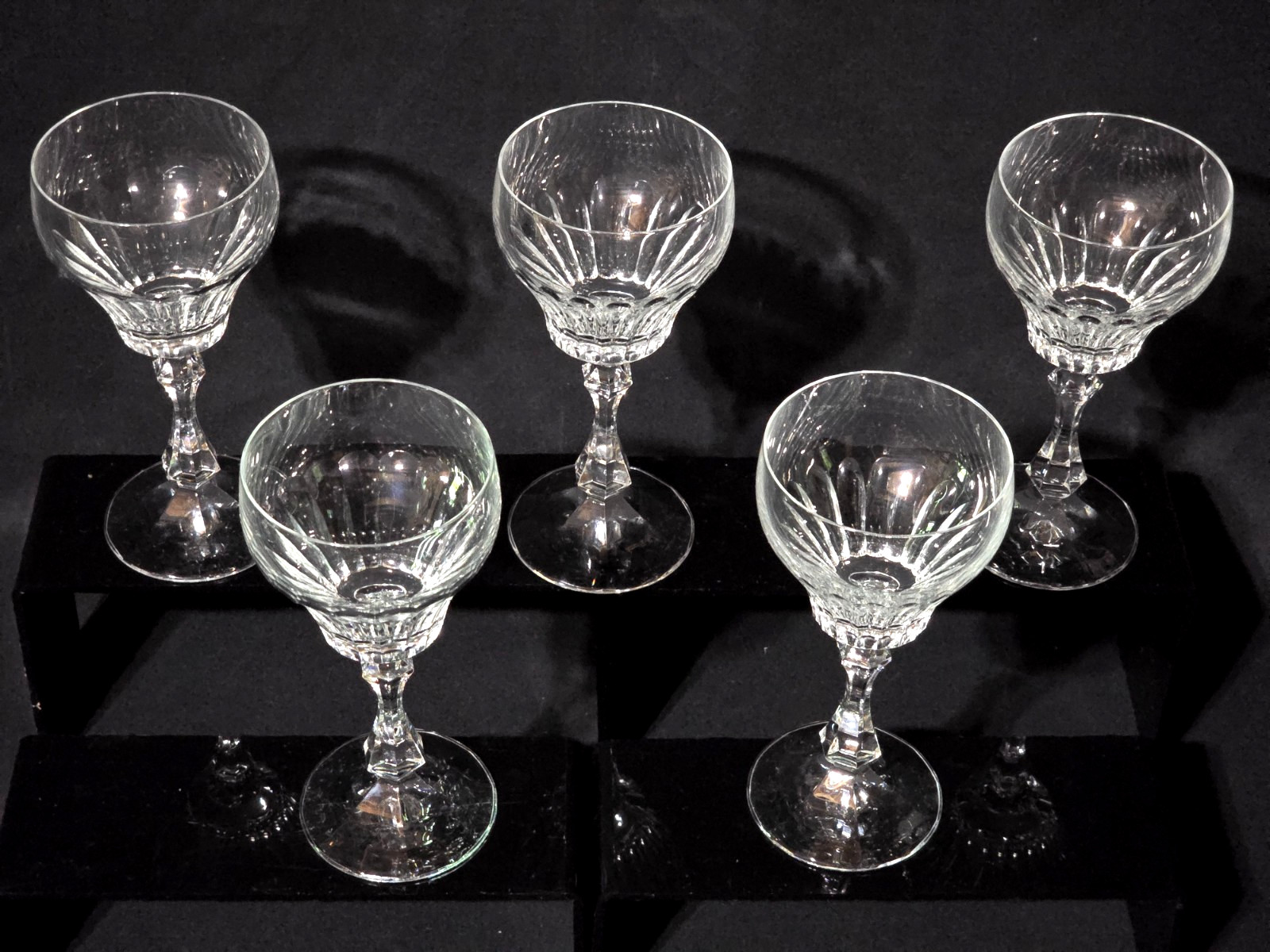 Vintage SCHOTT-ZWIESEL 8 Ounce Crystal ALMERIA Claret Wine Glass - Set Of 5