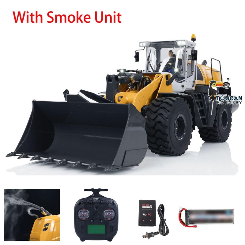 XDRC 580 Metal 1/14 RC Hydraulic Loader Engineering Vehicles with Smoke Lights