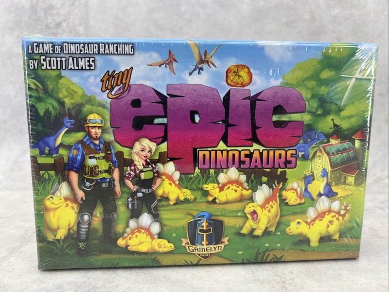 Tiny Epic Dinosaurs Micro Board Game Gamelyn TEDINORE Mini Jurassic Card- New!