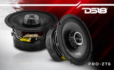 Pair DS18 PRO-ZT6 6.5" 2 Way Midrange Car Loud Speakers 900W 4-ohm Super Tweeter