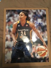 Tamika Catchings Autographed 11x14 Indiana Fever Team USA WNBA Z243
