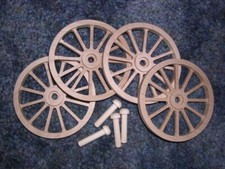 WAGON  CANNON WHEELS - 3 Inch Diameter Alder - civil war firing wagon train