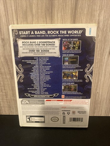 Rock Band 2 (Nintendo Wii, 2008) - Tested; CIB Complete With Manual - Picture 4 of 4