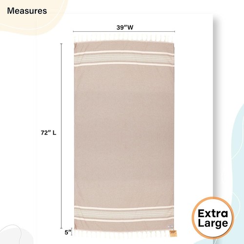 Our m2 | Hasir Turkish Bath and Beach Towel Hammam Peshtemal Fouta - Picture 33 of 38
