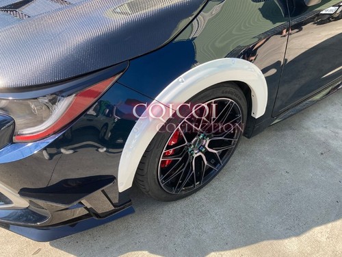 Unpainted front rear fender flare kit 8pcs for Toyota 19~22 Corolla hatchback ◎ - Foto 3 di 4