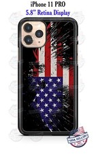 Funda protectora de teléfono con bandera americana para iPhone 12 Samsung A11 A51 LG Google 4