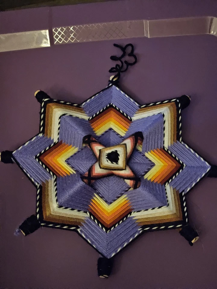 Mandala ojo de dios hecho a mano Gods Eye Foto 2 de 4