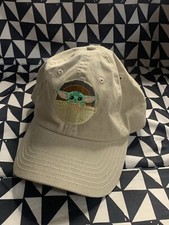 Star Wars Baby Yoda The CHILD Tan Khaki Baseball Hat Cap - Adult