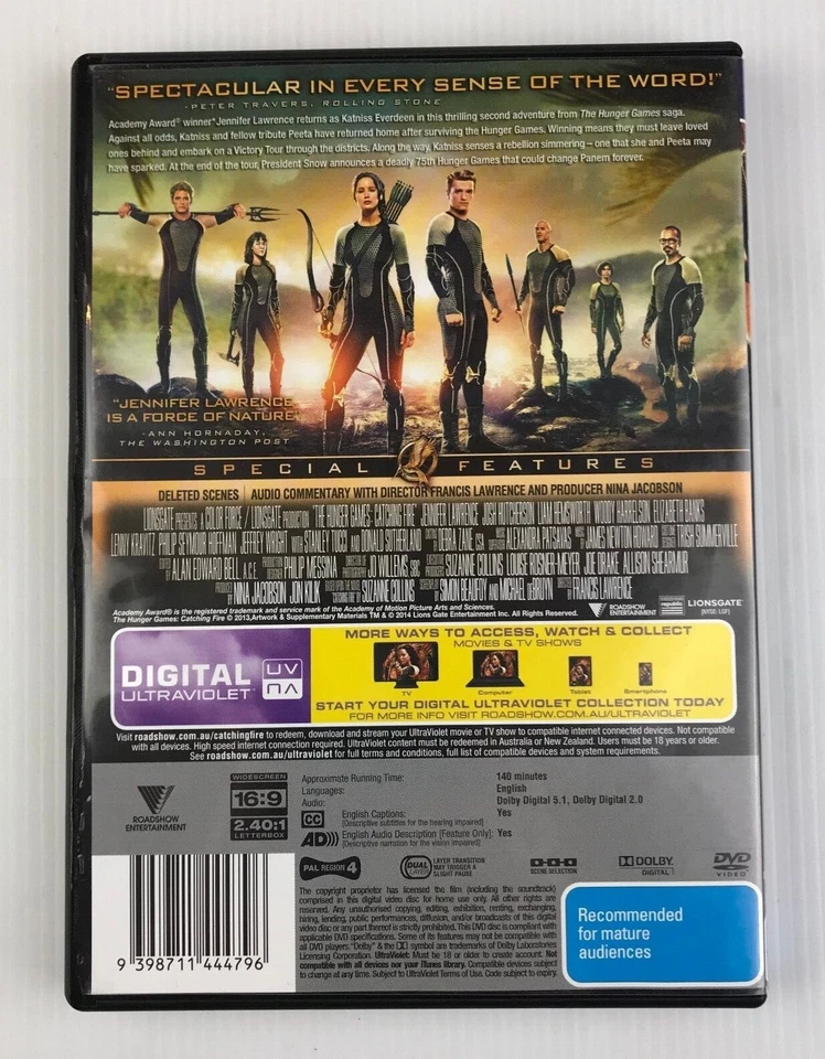 The Hunger games (Catching Fire) Like New - Image 3 of 4