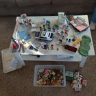 Vintage Playmobil Lot 3908 Police Car Helicopter Soccer Baskerball Parts Lot 90s