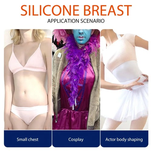 Lotto cosplay transgender pad potenziatore tette realistiche enormi seno finto silicone - Foto 6 di 12