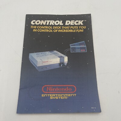 Control Deck NES Console MANUAL ONLY Authentic Original