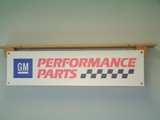 General Motors Performance Parts Banner GM Car Workshop Garage Wall Display