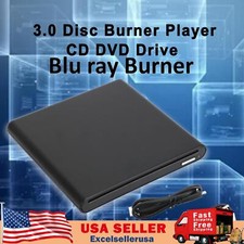 Genuine Burner External USB 3.0 Player DVD CD BD Recorder Drive Black U