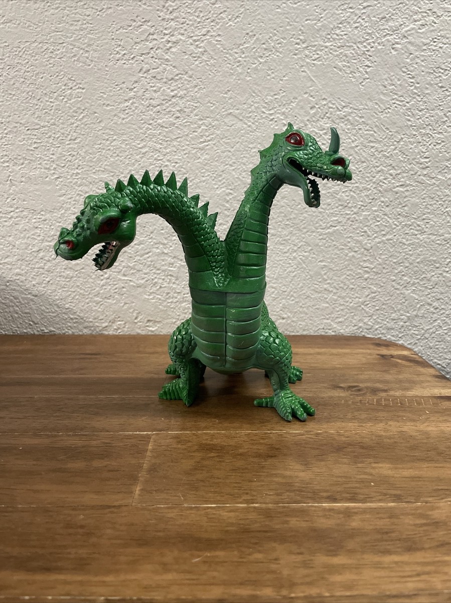 VINTAGE Imperial Two Headed Dragon Monster Vinyl Rubber Toy