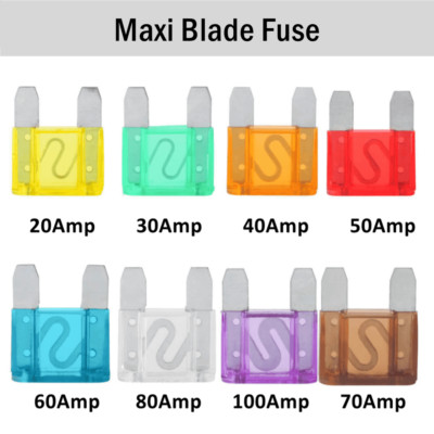 Large Blade Style Audio Maxi Fuse for Car RV Boat Auto, Waterproof Fuse Large Blade Style Audio Maxi Fuse for Car RV Boat Auto, Waterproof Fuse