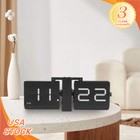 Wall Clock Tabletop Flip Clock Battery Operated Digital Display Screen New