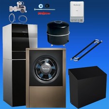 Buderus Wärmepumpe Paktet WLW 196i AR-14 Luft/Wasser 4-14 kW Pufferspeicher