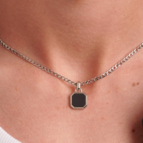 Collana uomo girocollo in acciaio Brosway- INK BIK126 - Foto 3 di 4