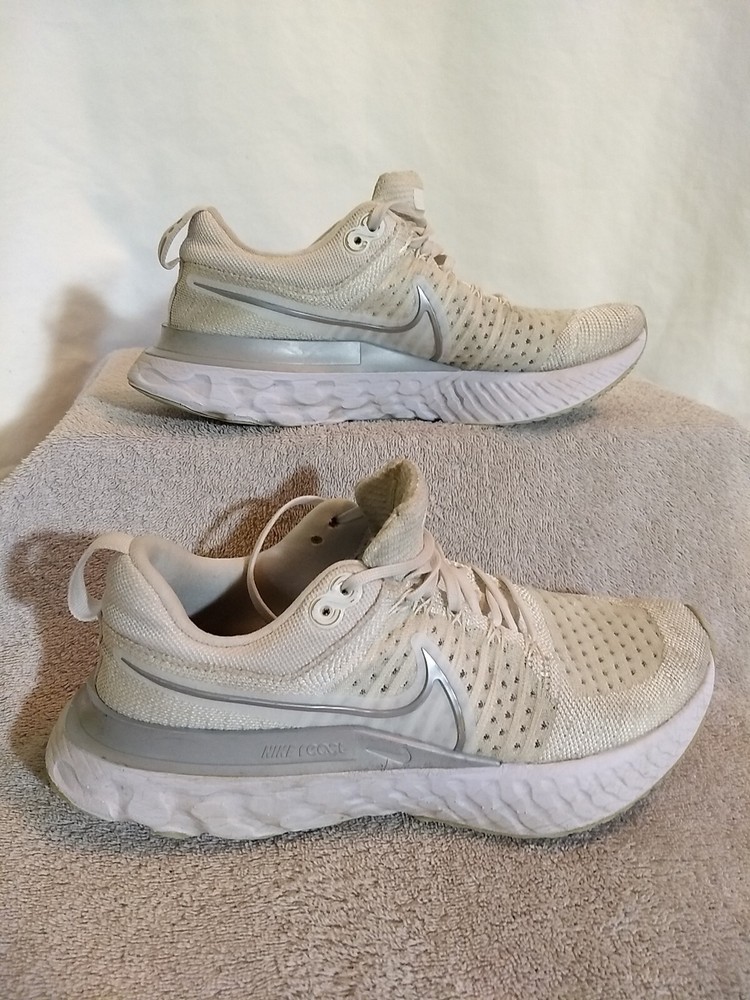 Nike React Infinity Run Flyknit 2 Mens Running Shoes White Size 9 CT2423-102