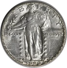 1929-S/S Standing Liberty Silver Quarter RPM1 BU++ Uncertified #328