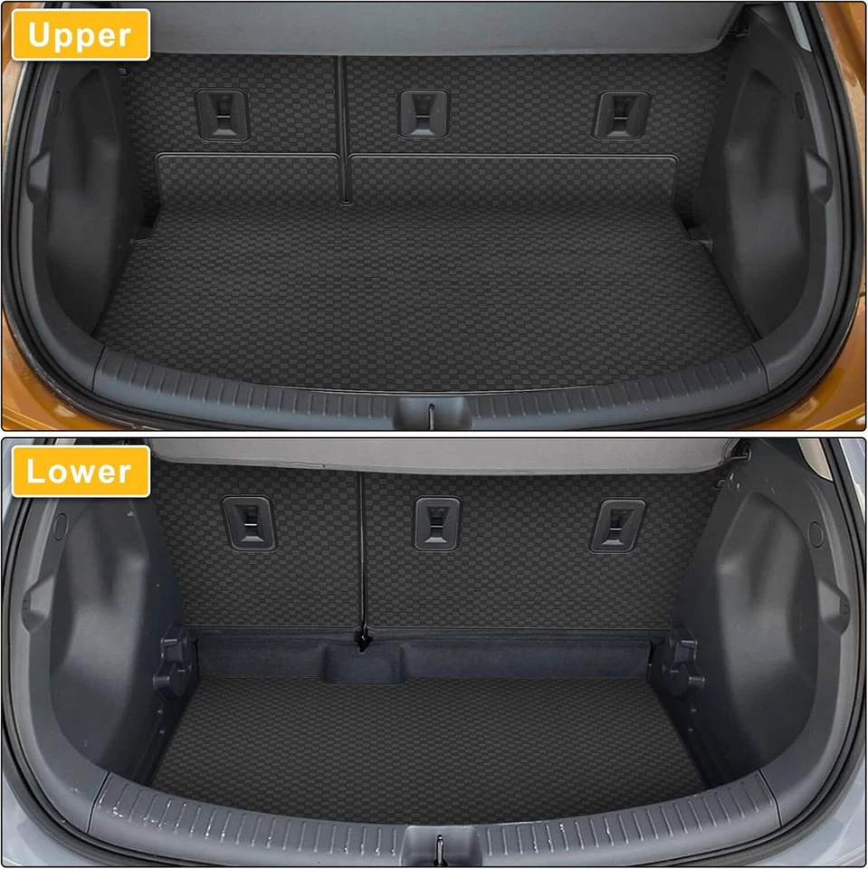Car Trunk Mat Rear Backrest Mat PU Leather Fit for 2017-2023 Chevrolet Bolt EV - Image 2 of 4