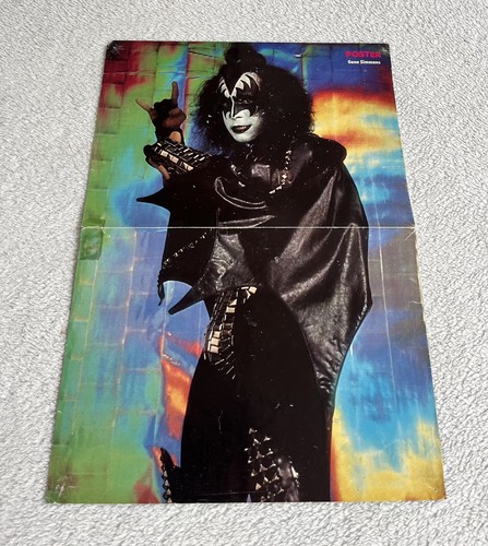 Kiss 1978 Gene Simmons Swedish Poster Music Magazine 70er Vintage