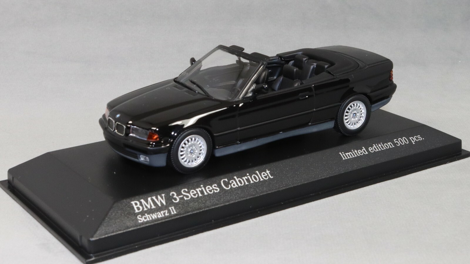 Minichamps BMW 3 Series E36 Cabriolet in Black 1993 943023333 1/43 NEW LtdEd 500
