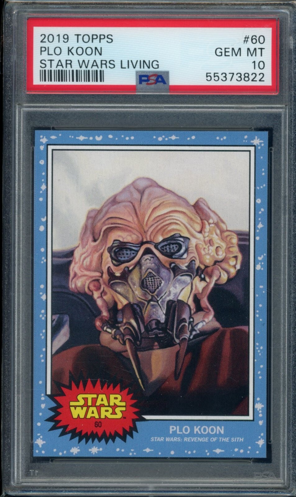 2019 Topps Star Wars Living Set #60 Plo Koon PSA 10 Gem Mint SP Card