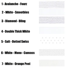 BAZZILL 12"X12" CARDSTOCK - WHITE - Textured/Smooth/Bling - VARIETY TO CHOOSE!!!