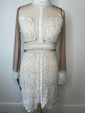 SHEER MESH SKIN TONE PARTY MIDI DRESS PRETTYLITTLETHING