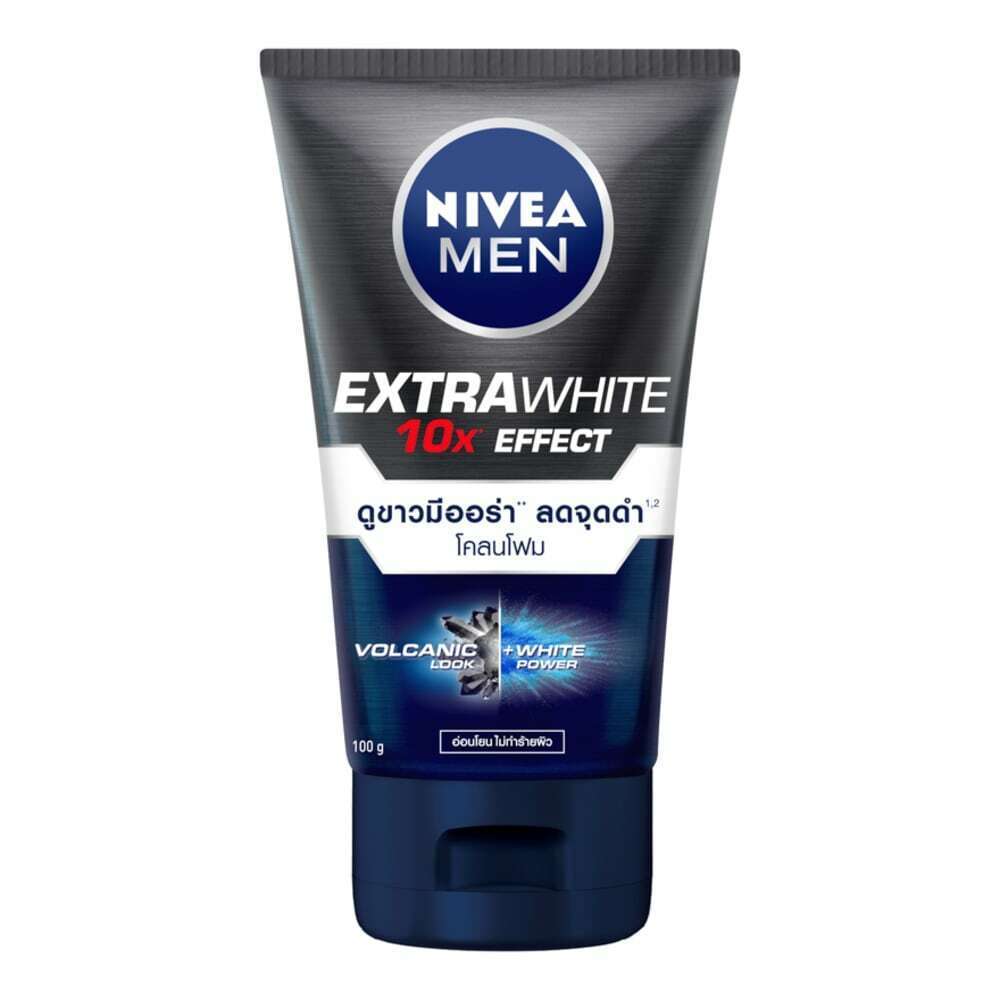 Nivea White 10X Effect Foam Men Extra Whitening Pore Minimizer Mud