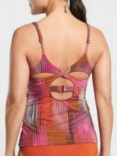 Athleta Ibiza Entwined Tankini TOP Size 34D/DD-Warm Multi- NWT