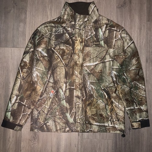Gamehide Realtree AP Camo Hunting Jacket Size XL Excellent Cinch Waist Zip EUC