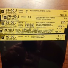 1999-2000 Geo Tracker Microfiche Parts Catalog