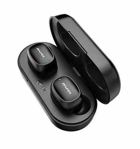 Cuffie AWEI Bluetooth Wireless 5.0 T17 TWS Docking Station Bianco - ✓  4GSM.COM