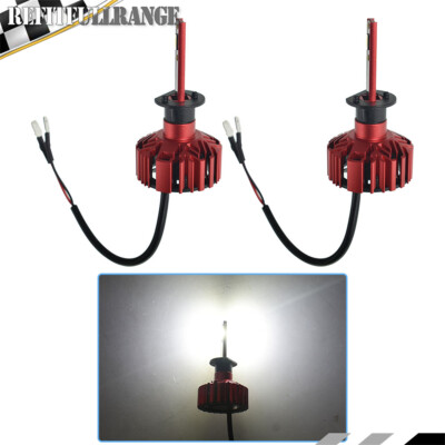 H1 LED HI/LO Beam Headlight 6000K 300000LM White LED Lights Bulbs Kit ×2