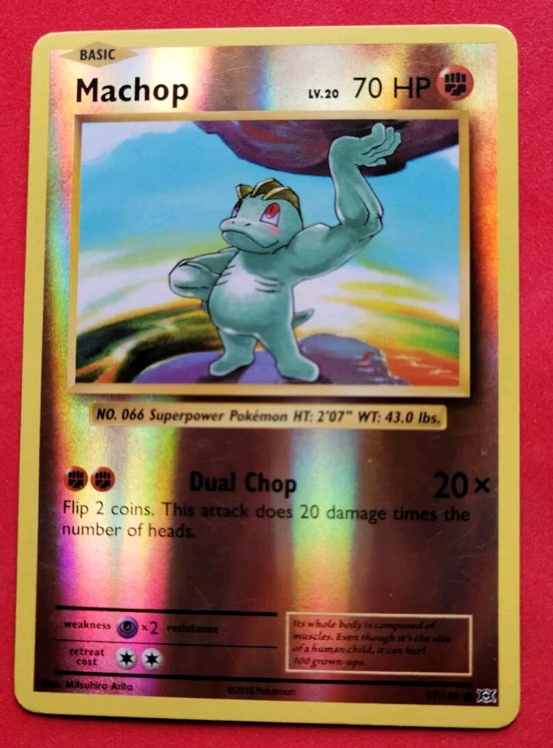 Machop LV.20 70 HP Foil Pokemon Card No. 57/108 | eBay