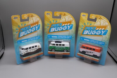 Lot Of Three 2021 JADA Slug Bug Punch Buggy VOLKSWAGEN T1 Vans 1:64